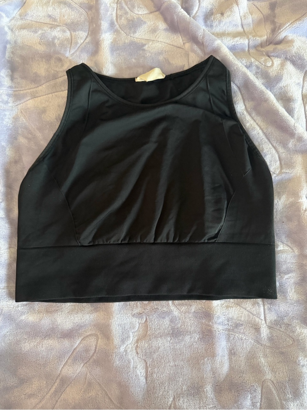 lululemon Black Racerback Performance Sports Bra View 2